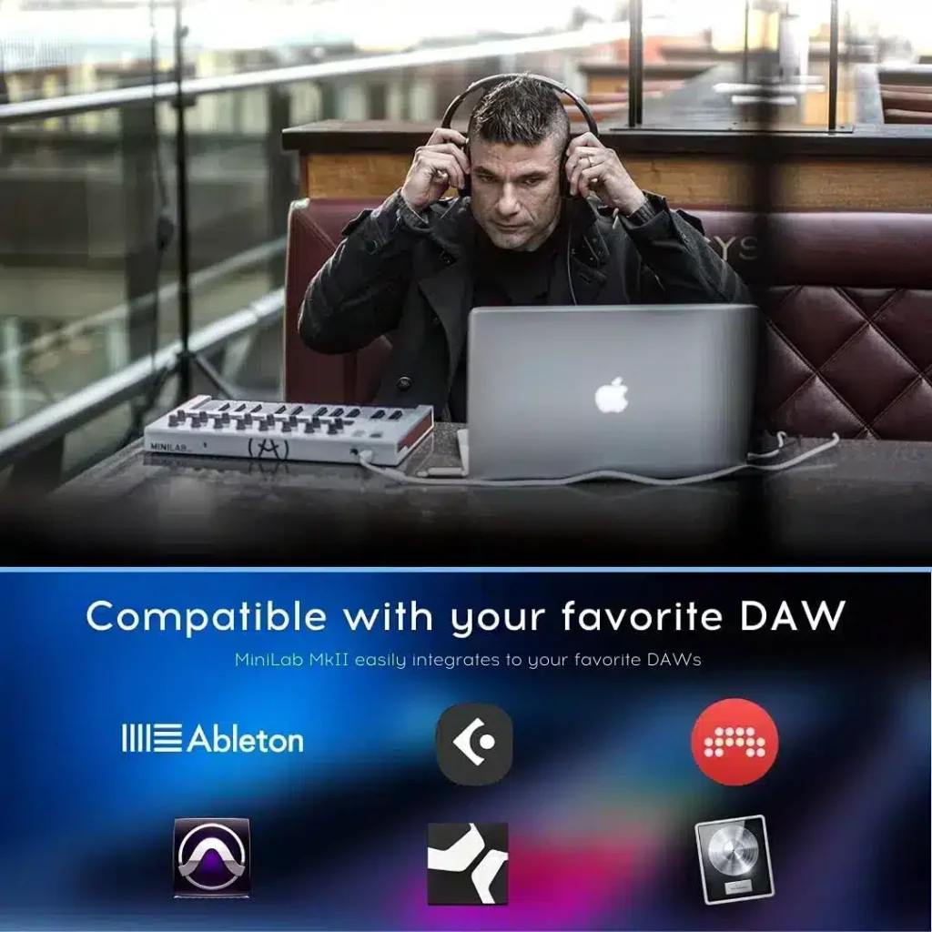 Arturia MiniLab MkII 25 compatible Exceptional Durability and Robust Performance