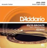 Great Acoustic Guitar Strings D’Addario EZ900 85/15 Bronze - Image 4