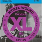 D’Addario EXL120 Nickel Wound, Super Light Guage, 09-42