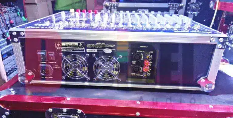 Decibel audio powered mixer with case1 Exceptional Durability and Robust Performance