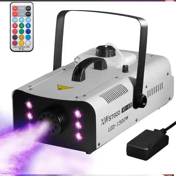 Fog Machine 1500 Watt with 6 LED Lights 5 Exceptional Durability and Robust Performance