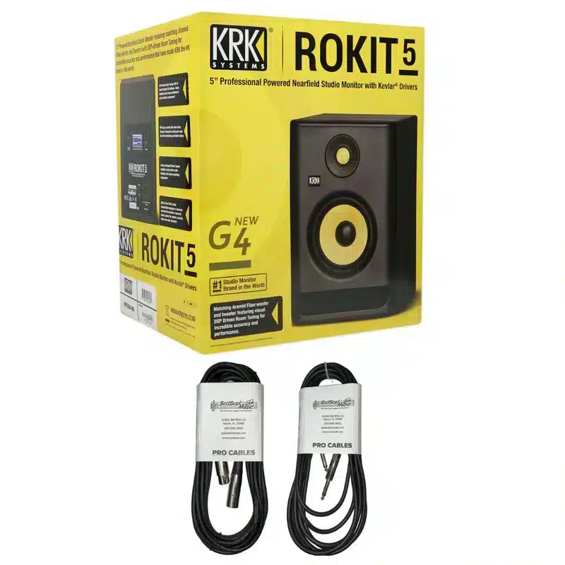 KRK ROKIT 5 G4 5″ 2 Way Active Studio Monitors 1 Exceptional Durability and Robust Performance