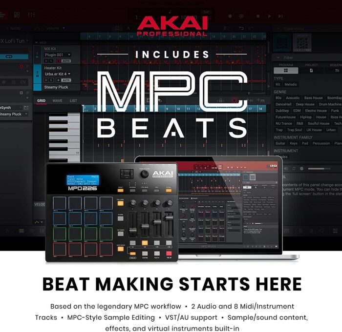 Akai Professional MPD226 | 16-Pad USB/MIDI Pad Controller - Image 2